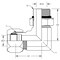World Wide Fittings Flareless Compression to Male O-Ring Boss Adjustable 90 Degree Elbow 7515X08X10 - alternate 2